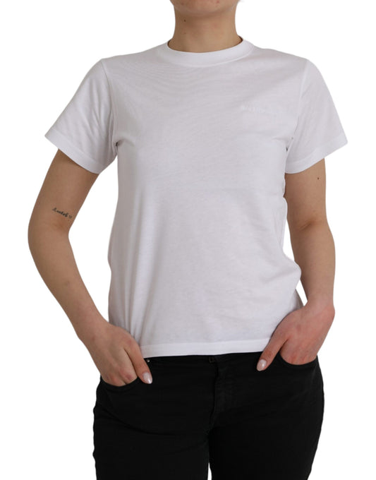 T-shirt Balenciaga blanc en coton à col ras du cou et manches courtes
