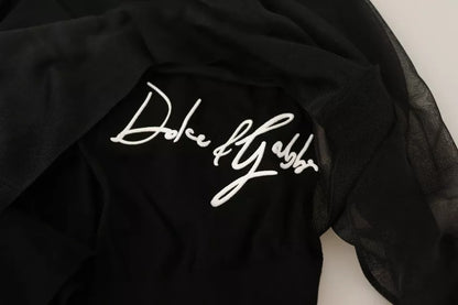Dolce & Gabbana Black Logo Crewneck Long Sleeve Pullover Sweater by Dolce & Gabbana