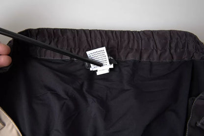 Maillot de bain short léopard marron foncé Dolce &amp; Gabbana