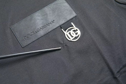 Dolce & Gabbana Black Logo Patch Cotton Crew Neck T-shirt by Dolce & Gabbana