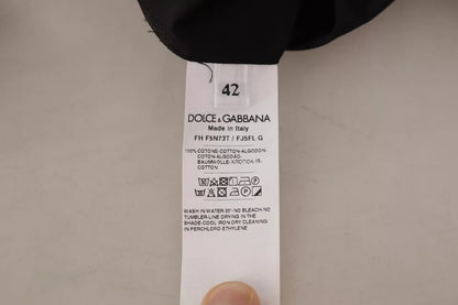 Dolce & Gabbana Black Cotton Collared Formal Dress Shirt Top by Dolce & Gabbana