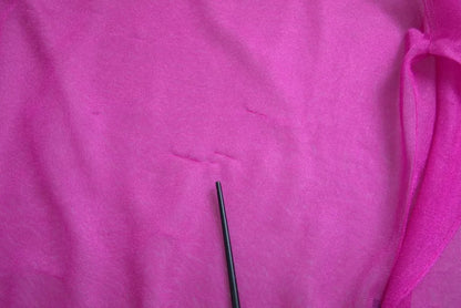 Dolce & Gabbana Pink Transparent Crewneck Long Sleeves Top by Dolce & Gabbana