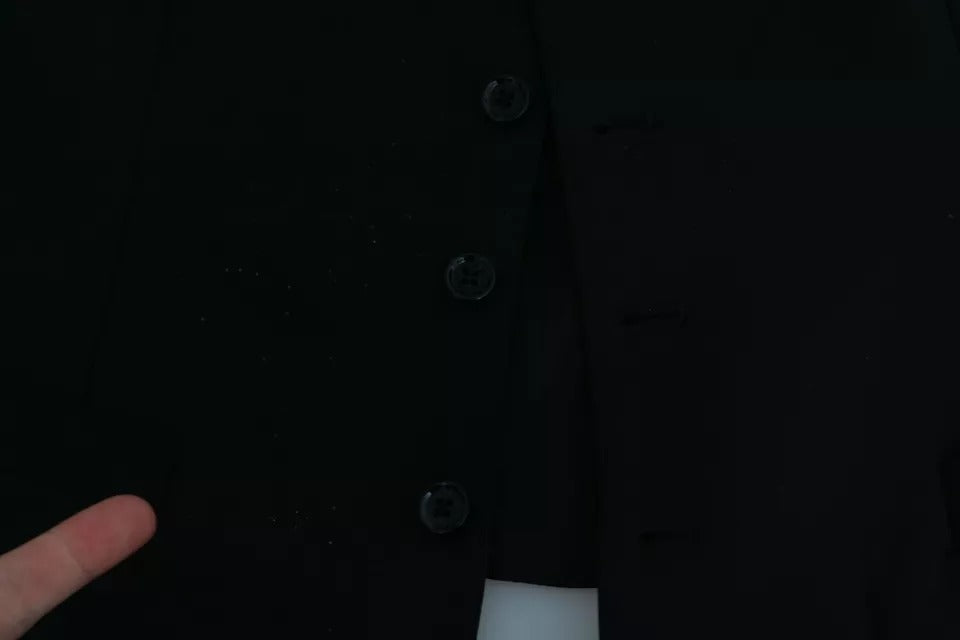 Gilet en laine stretch noir Dolce &amp; Gabbana pour robe de soirée