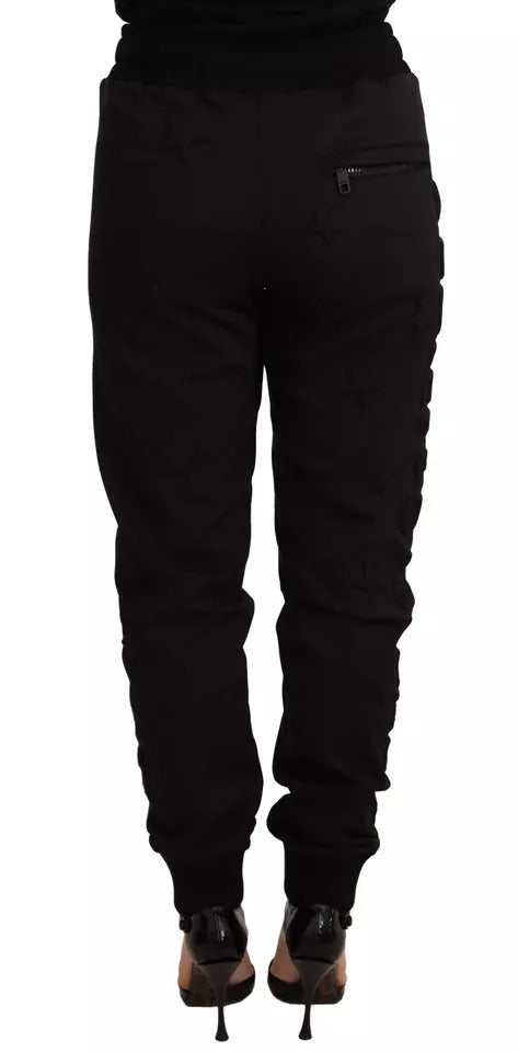 Dolce & Gabbana Black Jogger Women Polyester Pants by Dolce & Gabbana