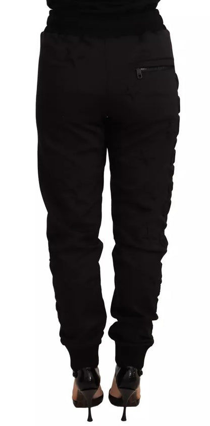 Dolce & Gabbana Black Jogger Women Polyester Pants by Dolce & Gabbana