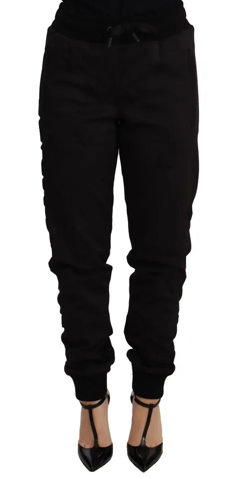 Dolce & Gabbana Black Jogger Women Polyester Pants by Dolce & Gabbana