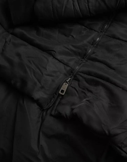 Dolce &amp; Gabbana Parka à capuche en nylon noir Veste d'hiver