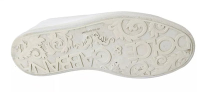 Dolce & Gabbana White Saint Tropez Lace Up Men Sneakers Men Shoes by Dolce & Gabbana