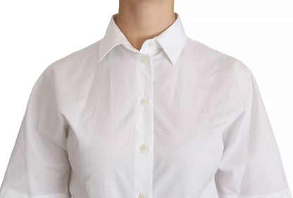 Dolce & Gabbana White Collared Short Sleeve Polo Shirt Top by Dolce & Gabbana