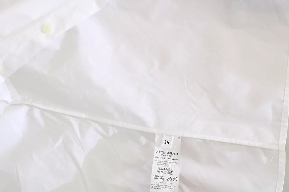 Dolce & Gabbana White Collared Short Sleeve Polo Shirt Top by Dolce & Gabbana