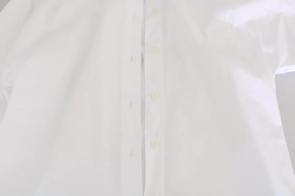 Dolce & Gabbana White Collared Short Sleeve Polo Shirt Top by Dolce & Gabbana