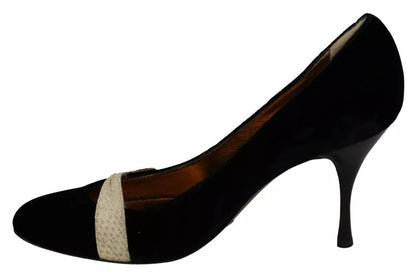 Escarpins à talons hauts Dolce &amp; Gabbana en velours noir Ayers