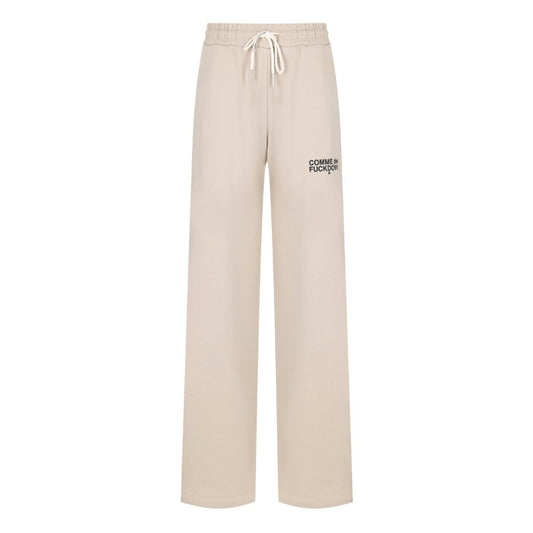 Comme Des Fuckdown Beige Cotton Jeans & Pant by Comme Des Fuckdown