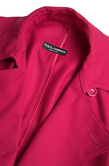 Dolce &amp; Gabbana Trench-coat croisé rose foncé