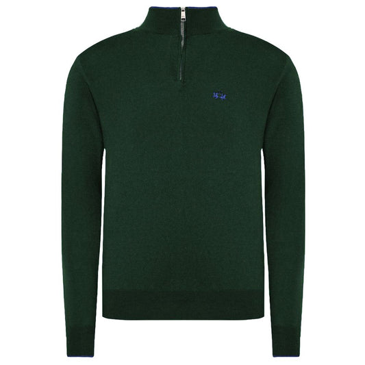 La Martina Green Wool Men Sweater by La Martina