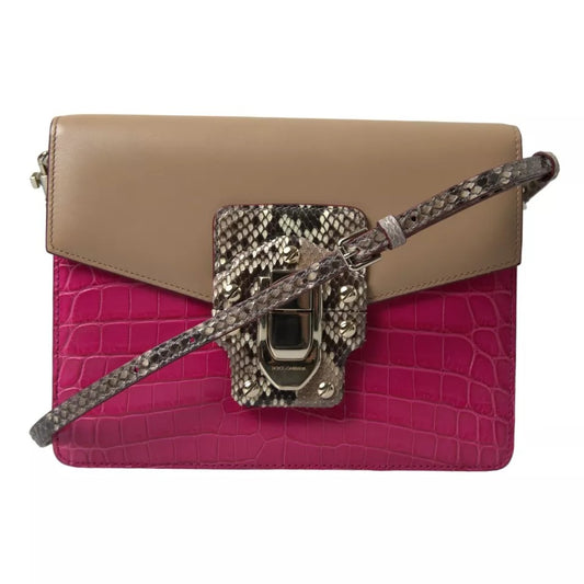 Sac à bandoulière LUCIA en cuir multicolore Dolce &amp; Gabbana
