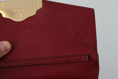 Mini sac à main Dolce &amp; Gabbana en cuir noir et métal doré pour femme, portefeuille Lucia