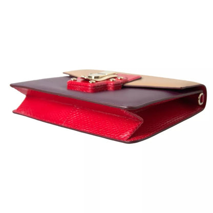 Sac à bandoulière en cuir brossé multicolore Lucia de Dolce &amp; Gabbana