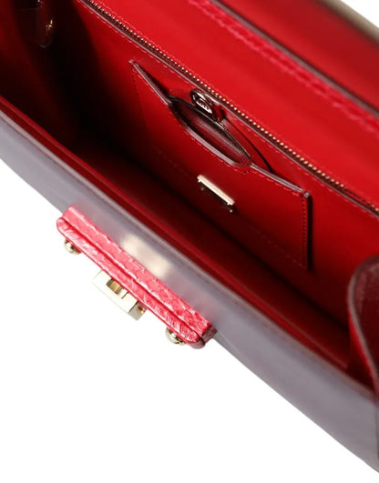 Sac à bandoulière en cuir brossé multicolore Lucia de Dolce &amp; Gabbana