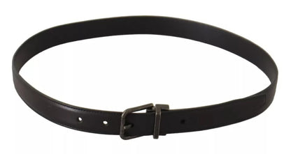 Ceinture homme Dolce &amp; Gabbana en cuir de veau noir avec boucle antique