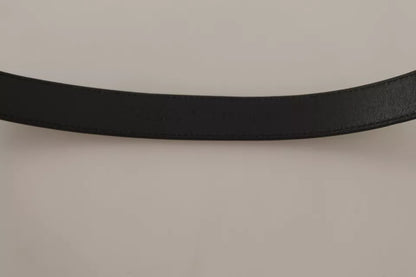 Ceinture homme Dolce &amp; Gabbana en cuir de veau noir avec boucle antique