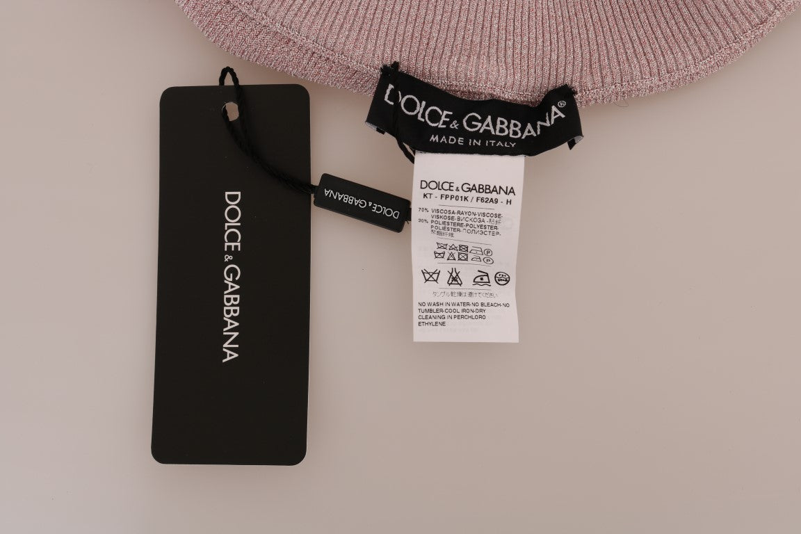 Pantalon extensible taille moyenne rose élégant Dolce &amp; Gabbana