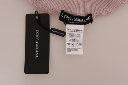 Pantalon extensible taille moyenne rose élégant Dolce &amp; Gabbana