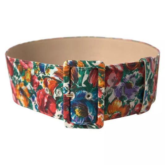 Ceinture large en tissu Carretto multicolore Dolce &amp; Gabbana