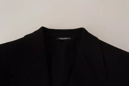 Dolce &amp; Gabbana - Veste-manteau slim en laine noire
