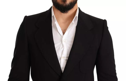 Dolce &amp; Gabbana - Veste-manteau slim en laine noire