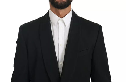 Blazer formel noir à simple boutonnage Dolce &amp; Gabbana