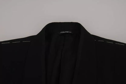 Blazer formel noir à simple boutonnage Dolce &amp; Gabbana