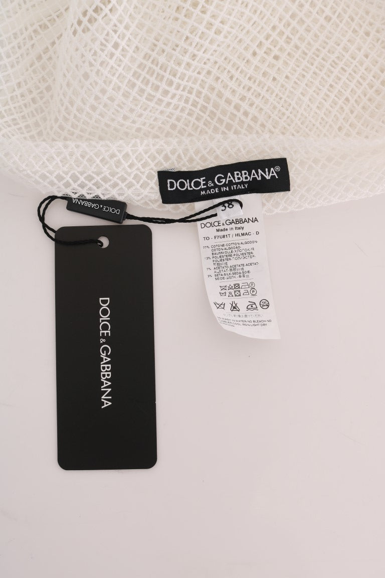 Débardeur sans manches en filet transparent Dolce &amp; Gabbana