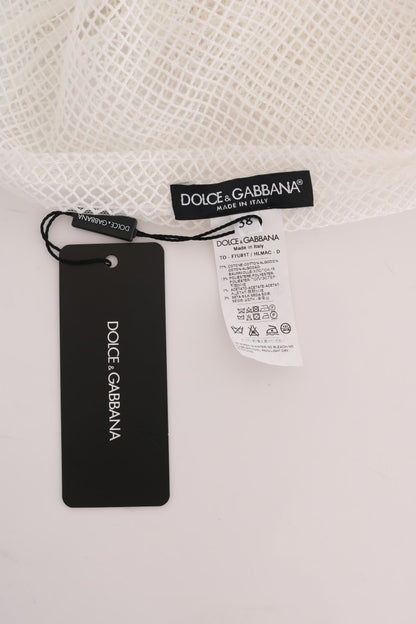 Débardeur sans manches en filet transparent Dolce &amp; Gabbana
