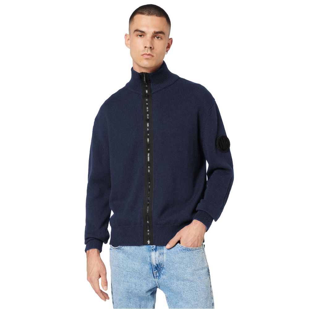 La Martina Blue Cotton Sweater by La Martina