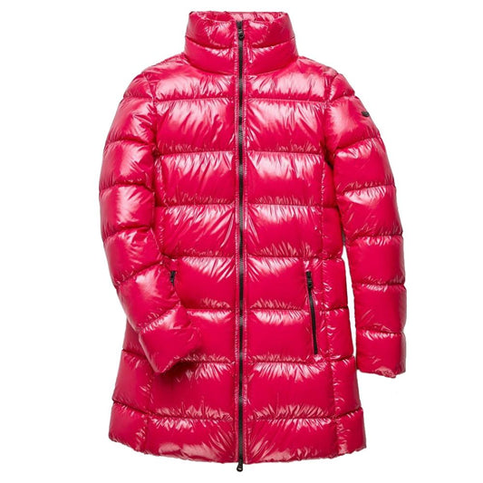 Doudoune longue fuchsia scintillante Refrigiwear