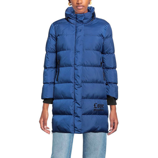Doudoune longue Love Moschino Chic avec détail logo