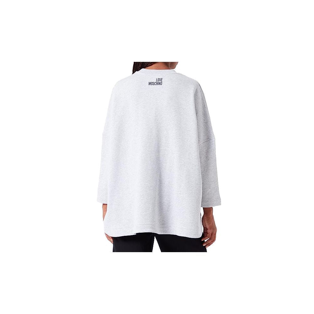 Love Moschino Gray Cotton Women Sweater by Love Moschino