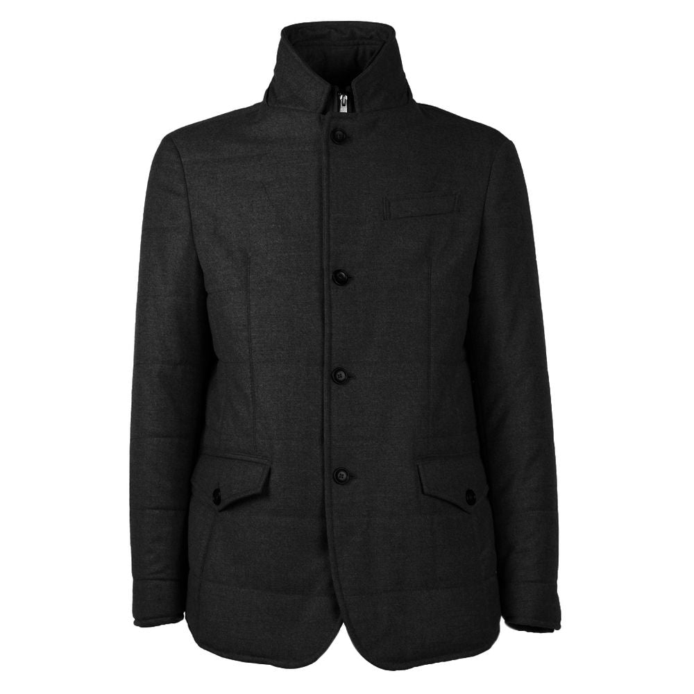 Manteau élégant en laine et cachemire pour homme, fabriqué en Italie