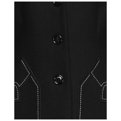 Manteau en laine noire Love Moschino pour femme