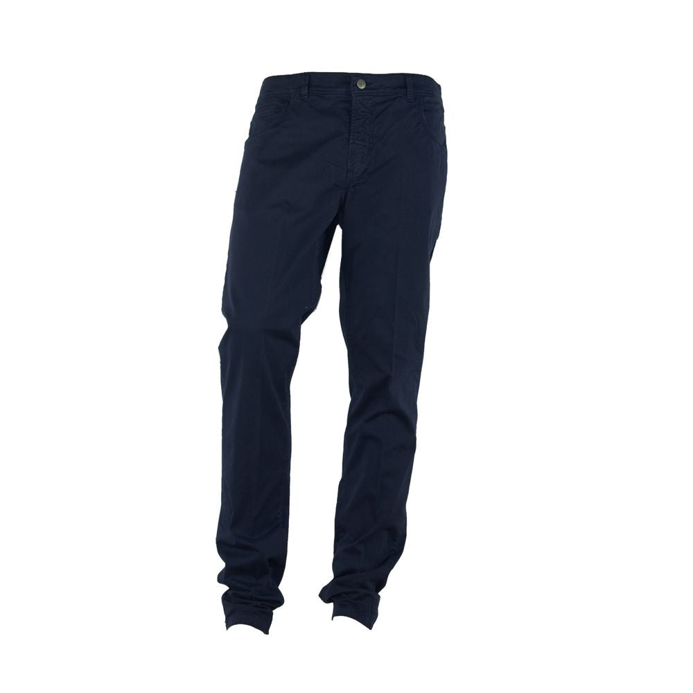 Made in Italy Sophisticated Summer Cotton-Blend Trousers by Made in Italy