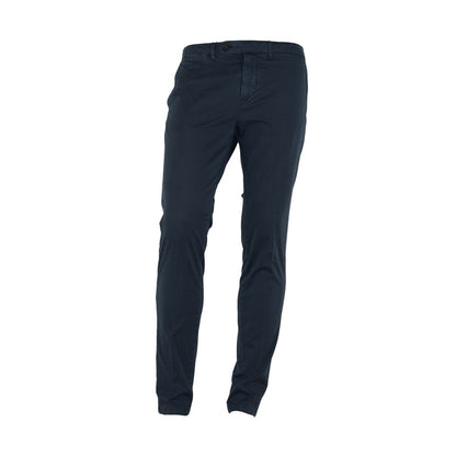 Made in Italy Elegant Blue Summer Trousers by Made in Italy