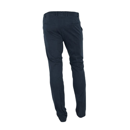 Made in Italy Elegant Blue Summer Trousers by Made in Italy