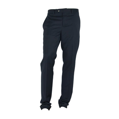 Made in Italy Elegant Black Italian Designer Trousers by Made in Italy