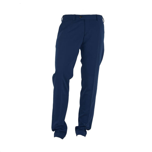Made in Italy Elegant Blue Trousers for Sophisticated Men by Made in Italy
