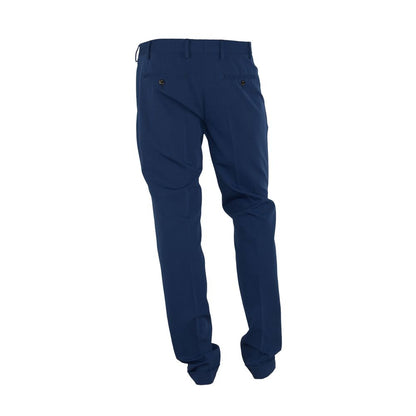Made in Italy Elegant Blue Trousers for Sophisticated Men by Made in Italy