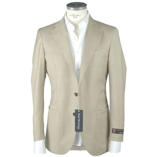 Blazer homme en laine beige Emilio Romanelli