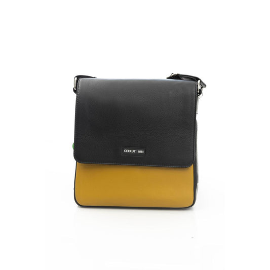 Sac bandoulière Cerruti 1881 en cuir jaune pour femme