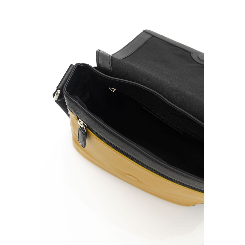 Sac bandoulière Cerruti 1881 en cuir jaune pour femme