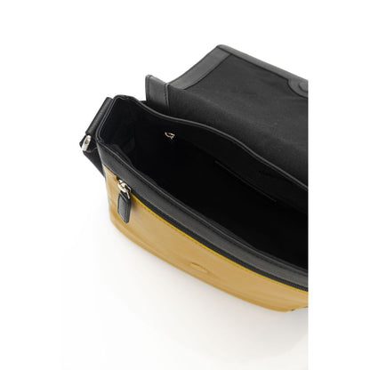 Sac bandoulière Cerruti 1881 en cuir jaune pour femme